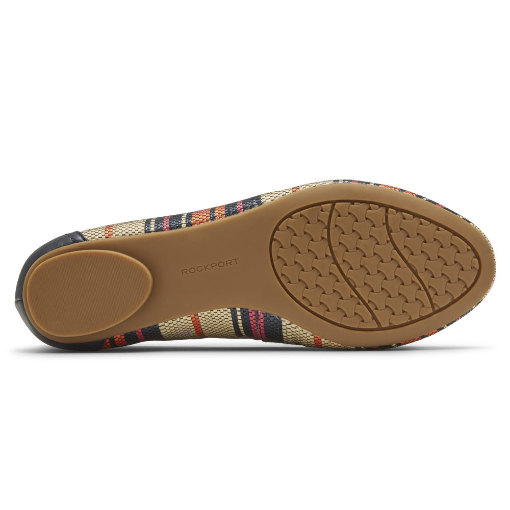 Rockport Flats Sko Dame Multicolor - Reagan Bow - QKPW50216